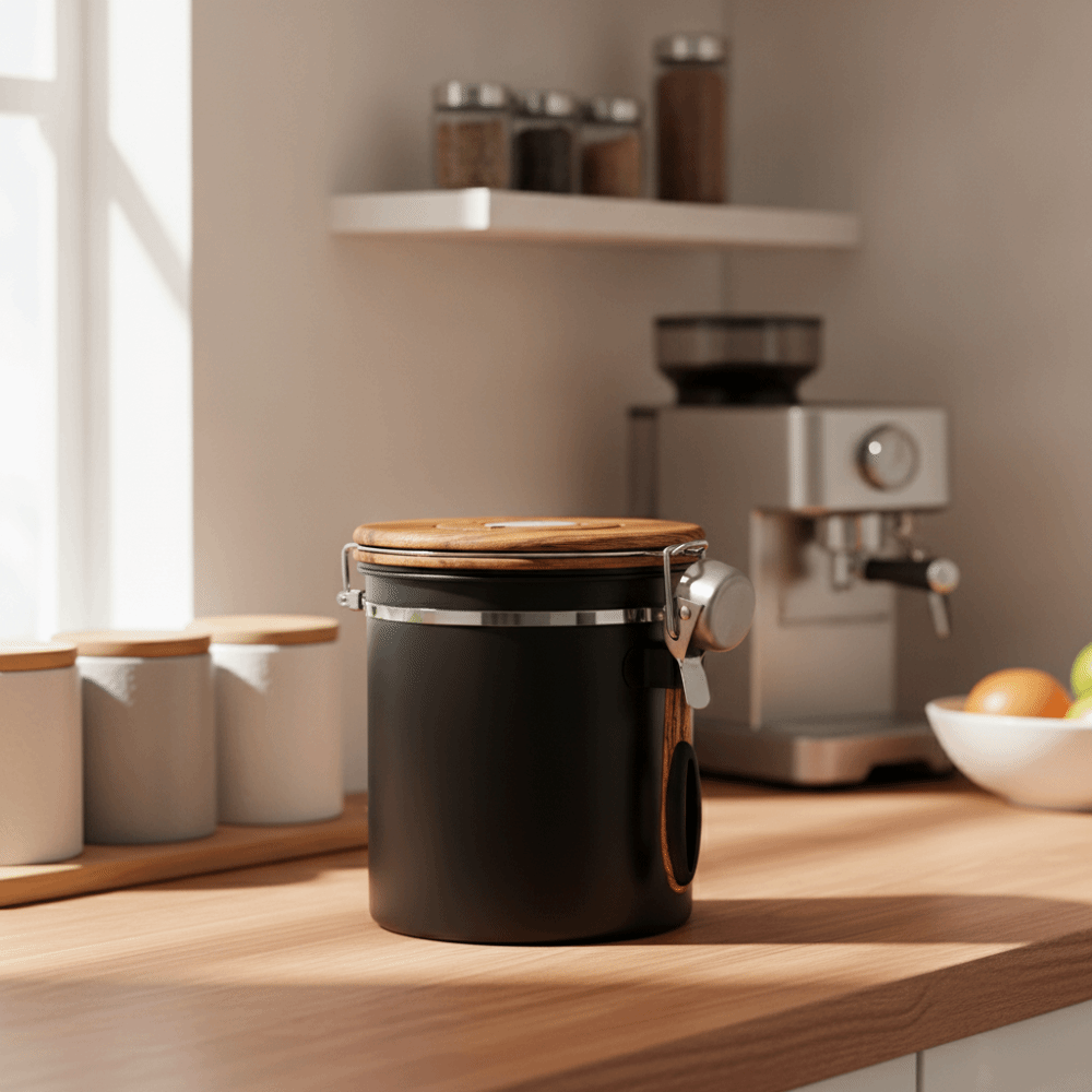 Coffee Tea Bean Leaf - Контейнер для хранения кофейных зерен из