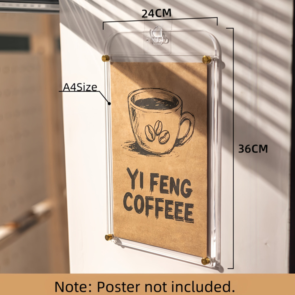 Coffee Tea Menu - 1 шт. подставка формата А4, прозрачная