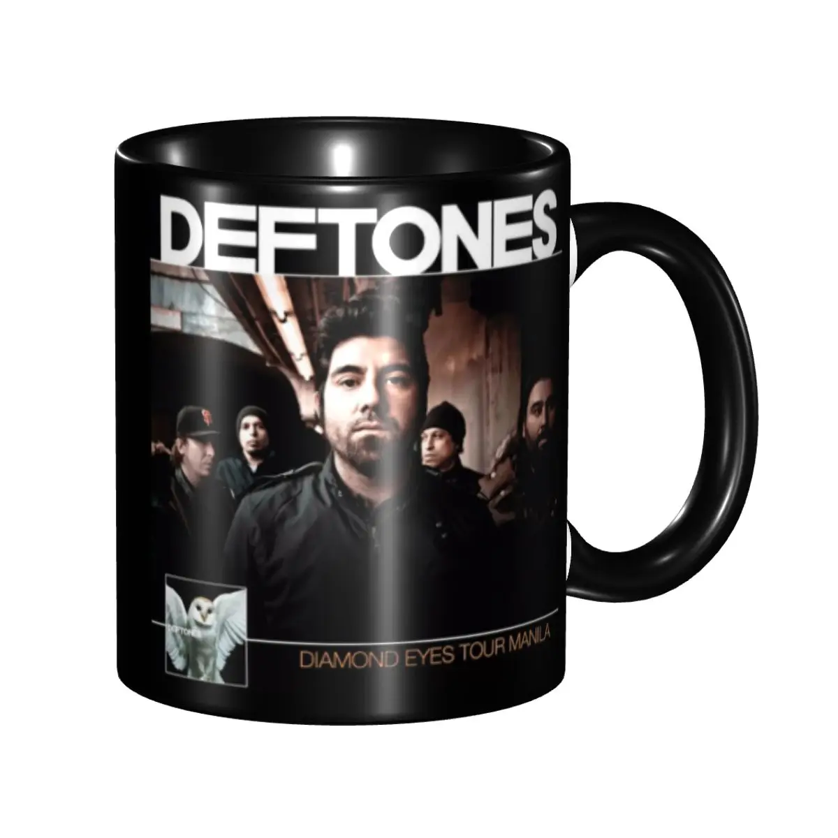 Alternative To Coffee And Tea - Персонализированная керамическая кружка Deftoness с металлическим