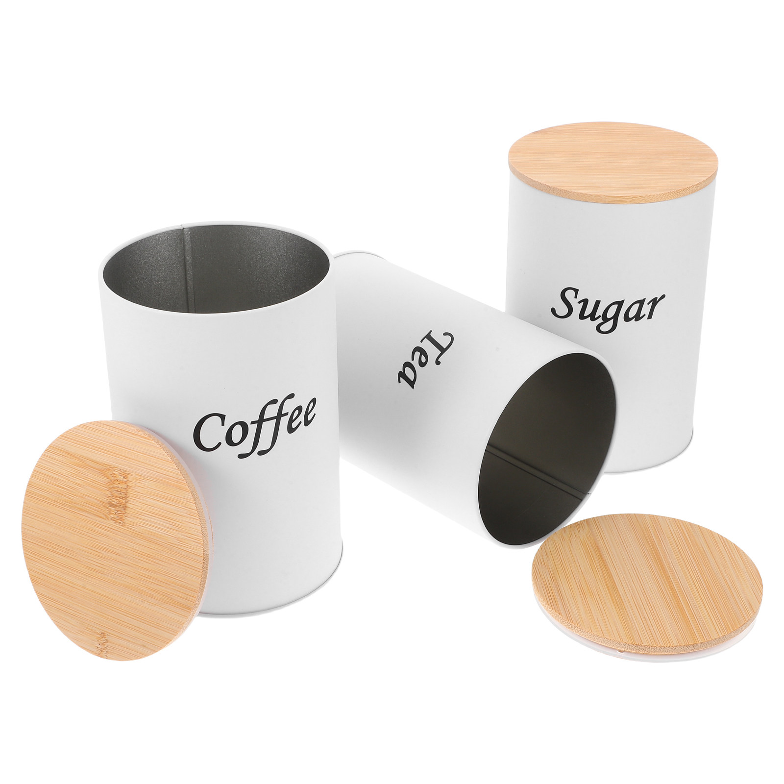 Набор из 3 герметичных круглых – обзор и цена Canister Coffee Sugar Tea