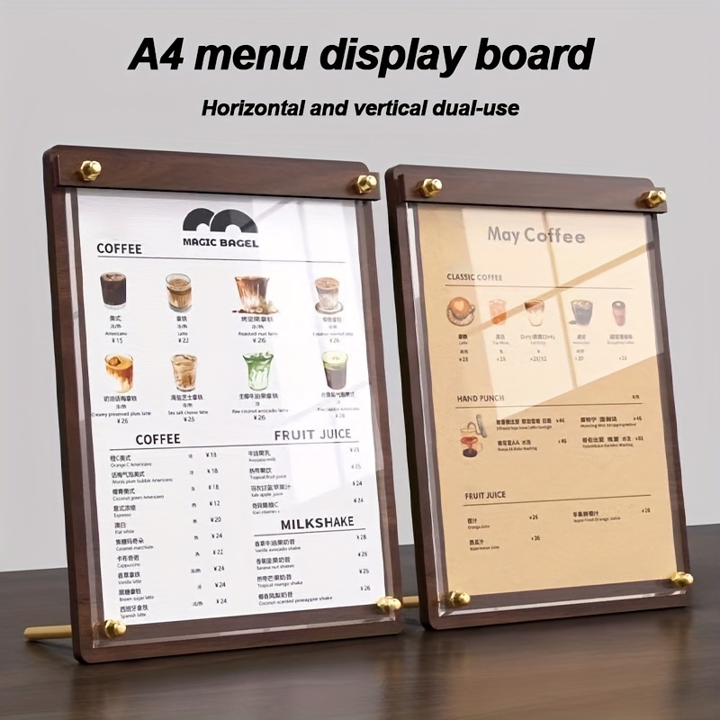 1 шт., настольный зажим из цел – обзор и цена Coffee Tea Menu