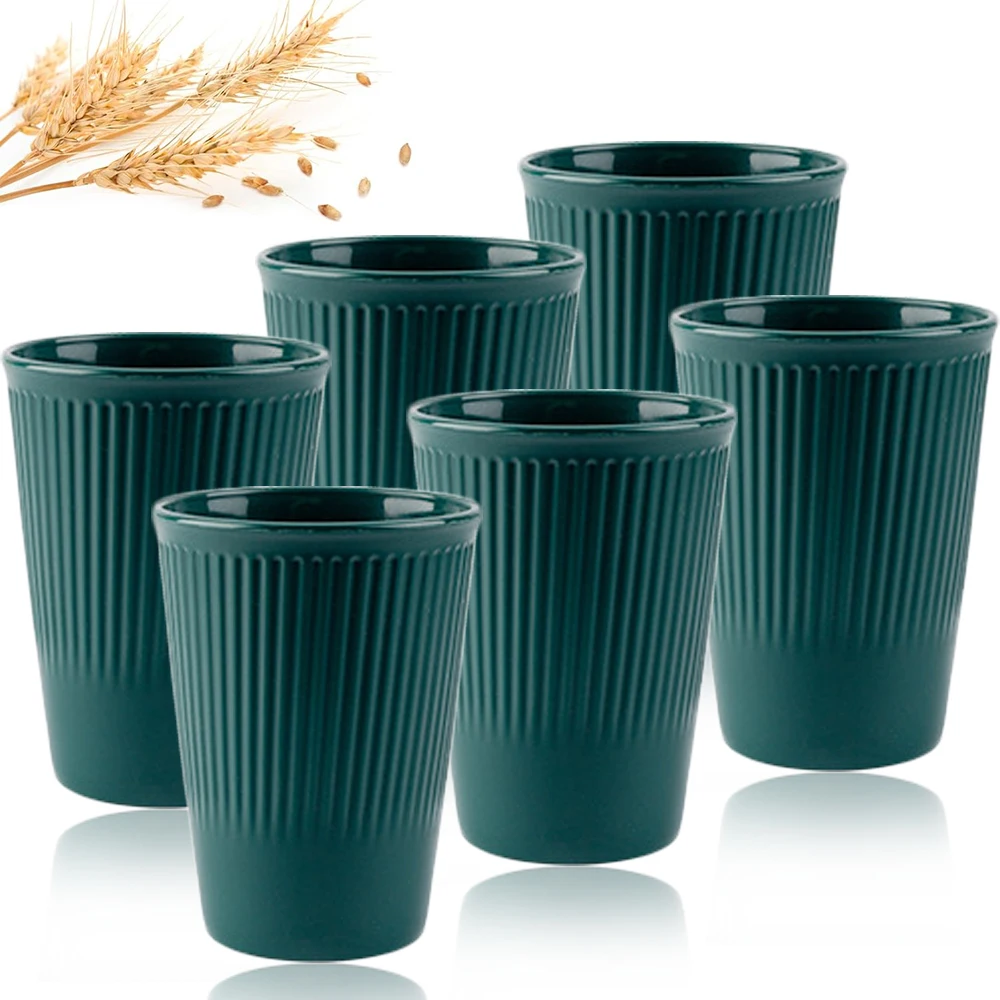 6 шт. зеленые моющиеся чашки и – обзор и цена Coffee Tea Green
