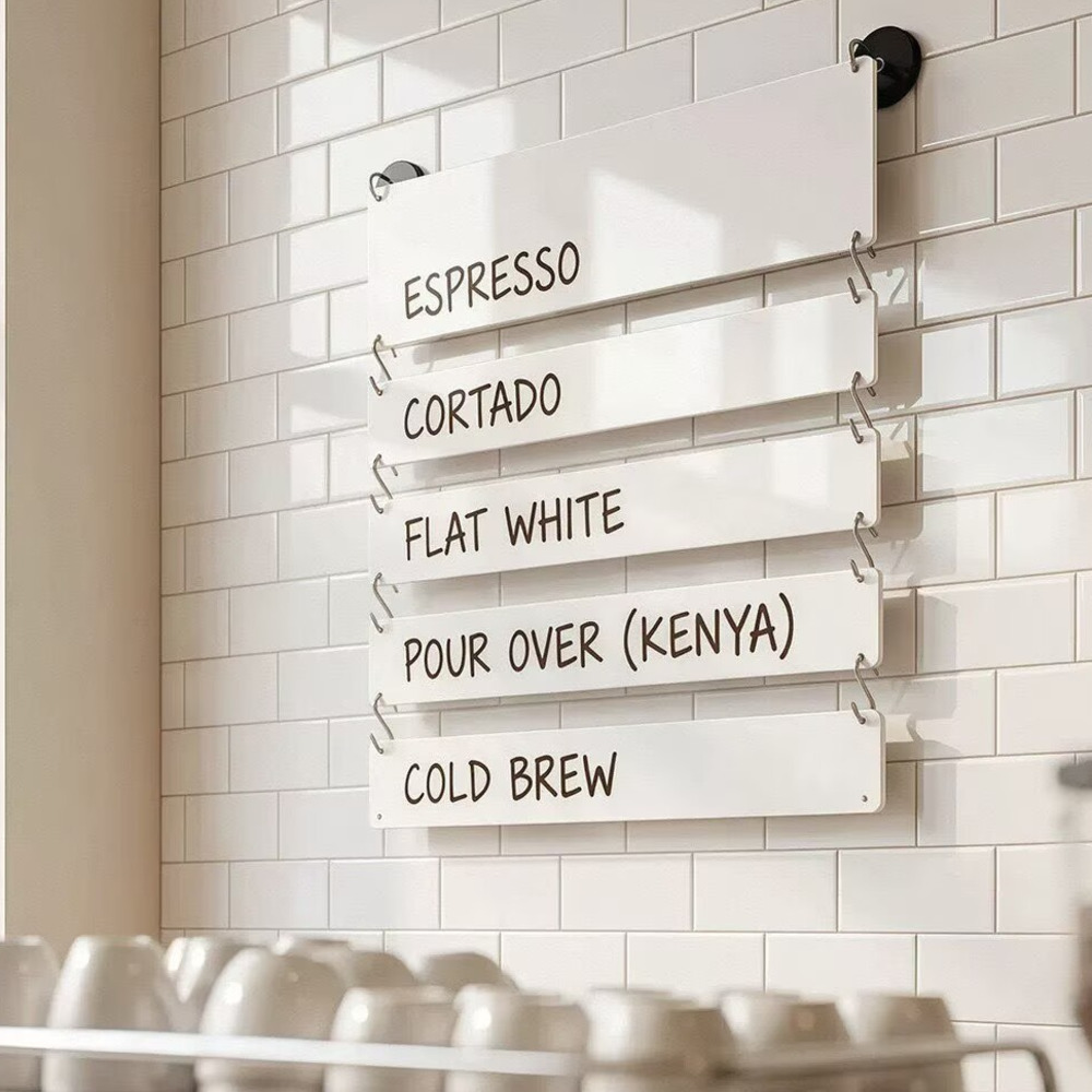 1 комплект: подвесной акриловы – обзор и цена Coffee Tea Menu