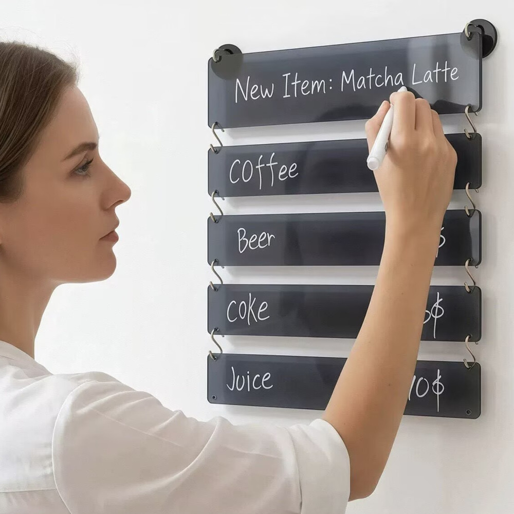 1 комплект: подвесной акриловы – обзор и цена Coffee Tea Menu