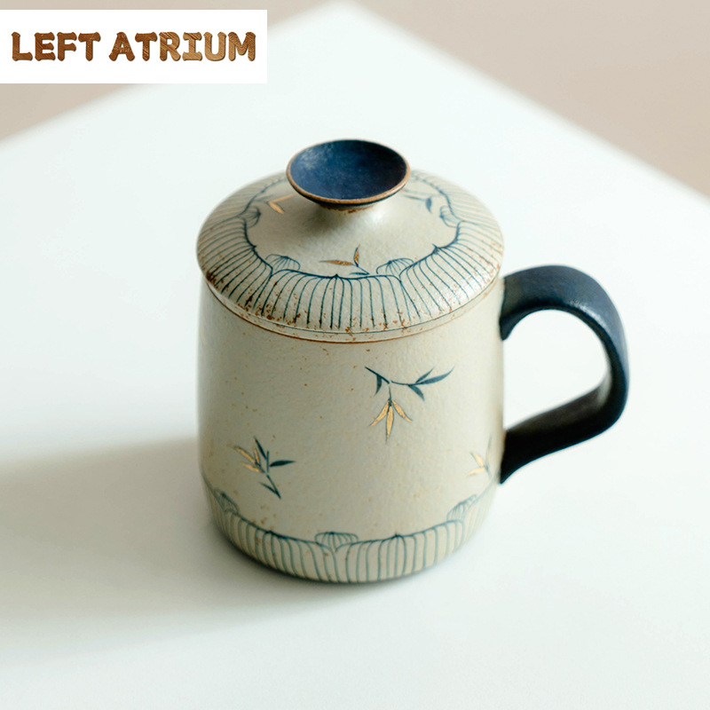 430 мл Ретро синий и белый кре – обзор и цена Coffee Tea Mugs