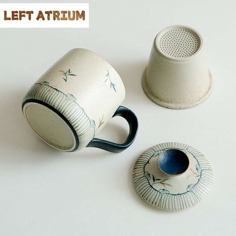 430 мл Ретро синий и белый кре – обзор и цена Coffee Tea Mugs